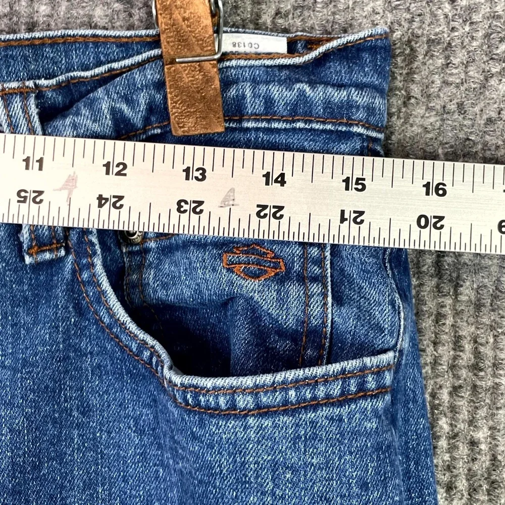 Harley-Davidson Motorcycle Jeans Womens 10L Denim Straight Leg Biker Streetwear